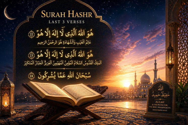 Surah Hashr Last 3 Verses